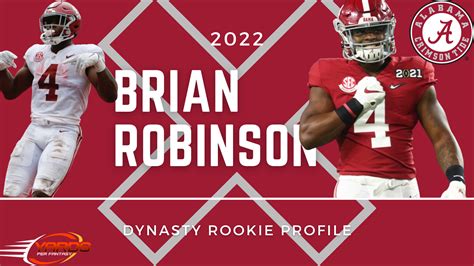 Brian Robinson 2022 Dynasty Rookie Profile Yards Per Fantasy