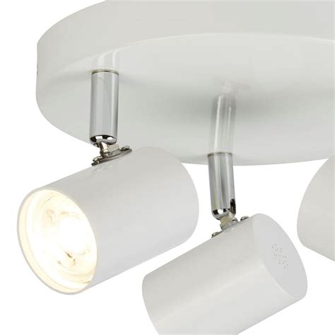 Searchlight Rollo LED lampa sufitowa spot 3 punktowa biała 3173WH