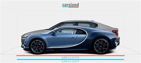 Dimensions Bugatti Chiron Vs Polestar Present