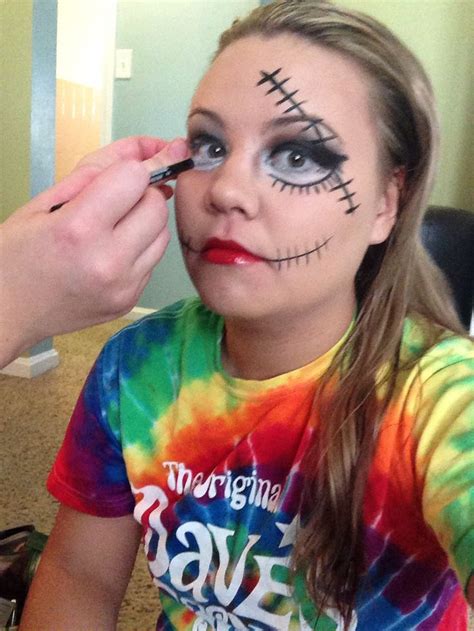 Inspired Sally nightmare before Christmas makeup | Christmas makeup ...