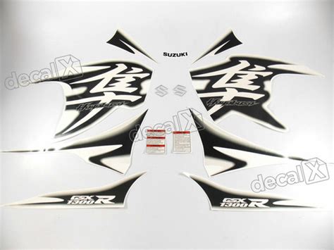 Kit Adesivos Emblema Suzuki Hayabusa Gsx 1300r 2013 Branca