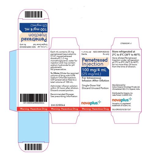 Pemetrexed Injection Concentrate Pi