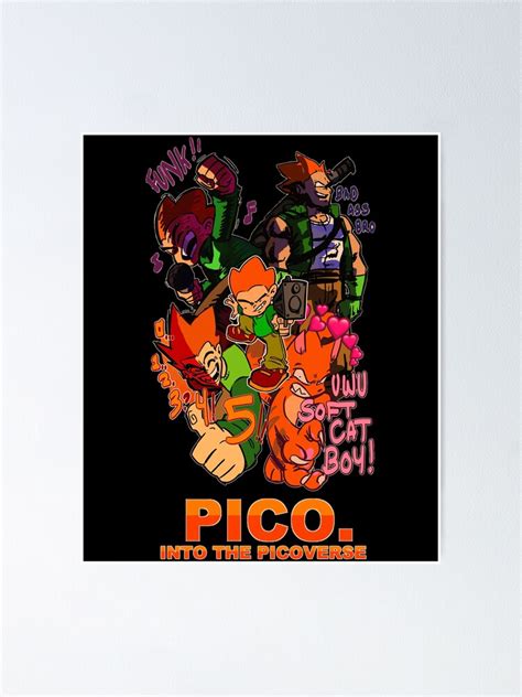 "friday night funkin Pico " Poster for Sale by gorineanaidif | Redbubble