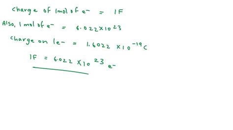 SOLVED:Use the information in Table 2.1, and calculate the Faraday ...