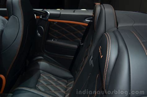 Bentley Continental GT Speed rear seats - Geneva Live