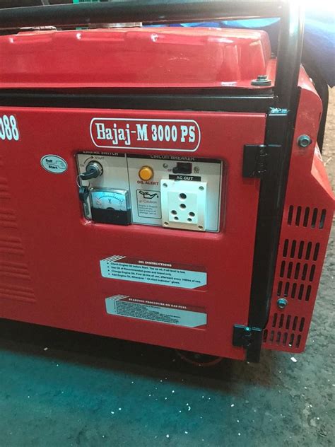 3 KVA Bajaj M Portable Generator Set In Mumbai Dazzle Power Generators