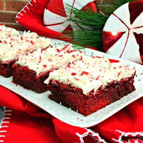 Peppermint Swirl Red Velvet Brownies The TipToe Fairy