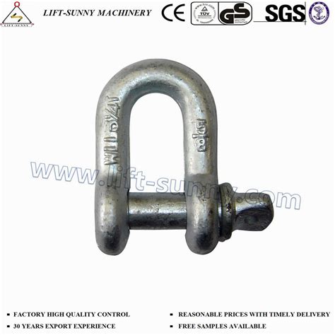 5 8 HDG G210 Us Type Screw Pin Chain Shackles China Forged Shackle