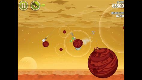 Angry Birds Space Red Planet Level Walkthrough Youtube