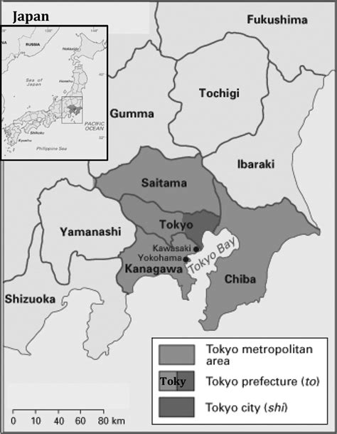 Tokyo Metropolitan Area Map - Cathie Annabella