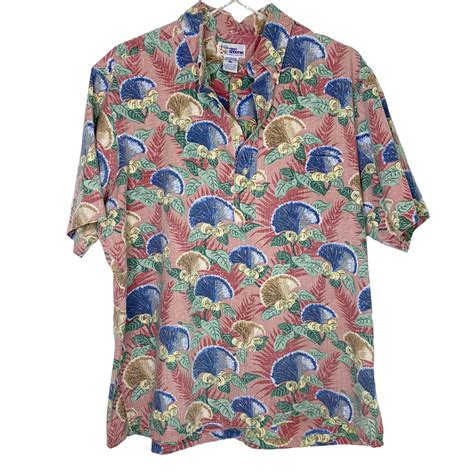 Reyn Spooner Xl Mens Vintage Regular Fit Popover Shir Gem