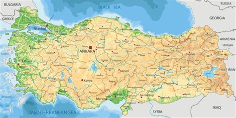 Turquía en mapas Mapas políticos y físicos de Turquía