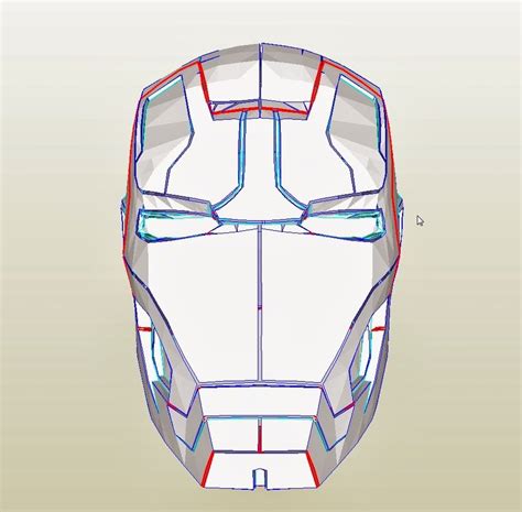 Iron Man Mark Costume Helmet Diy Cardboard Build With Template