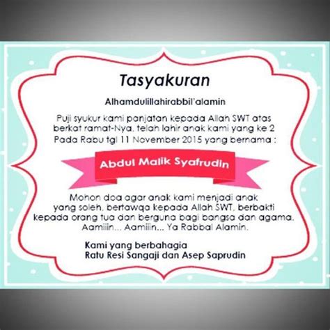 Detail Tasyakuran Ulang Tahun Anak Koleksi Nomer 10