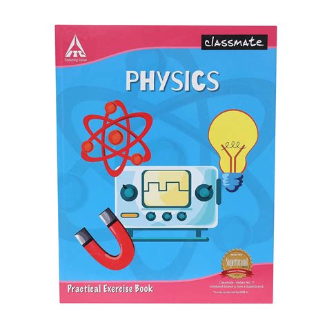 Classmate Physics Practical Notebook 132 Pages Single Lineblank