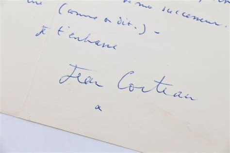 Cocteau Lettre Autographe Sign E Adress E Son Ami Carlo Rim