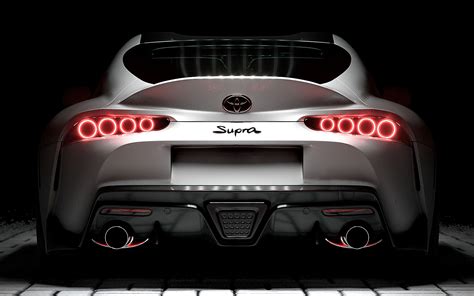 Download Wallpaper 3840x2400 Toyota Supra Toyota Sportscar White