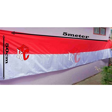 Jual BENDERA MERAH PUTIH PANJANG BENDERA LESPANG 10METER DAN 5METER