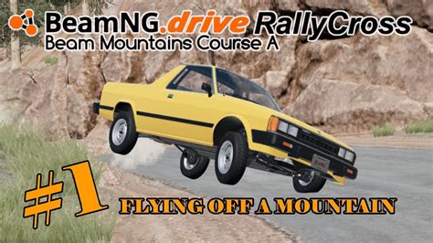 Flying Off A Mountain Beamng Drive Rallycross Beam Mountains Course