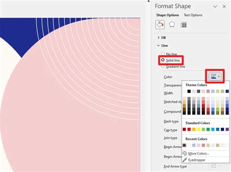 How To Change Shape Border Color In Powerpoint Vegaslide