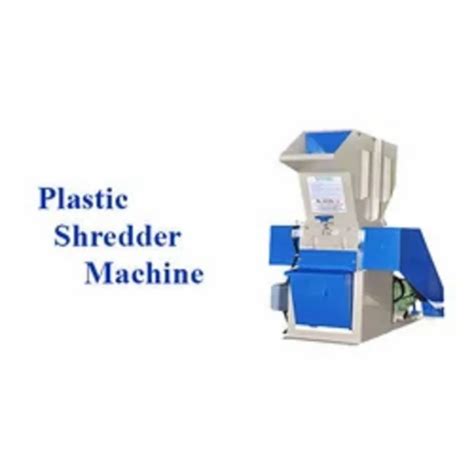 Double Shaft Mild Steel Blue Plastic Shredder Machine Shredding