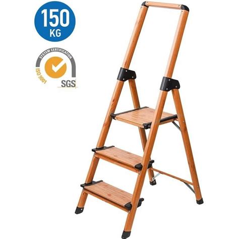 Tatkraft Upstairs Escabeau Domestique En Aluminium Pliant Ultra L Ger