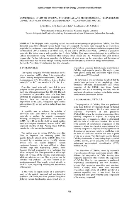 Pdf Comparison Study Of Optical Structural And Morphological