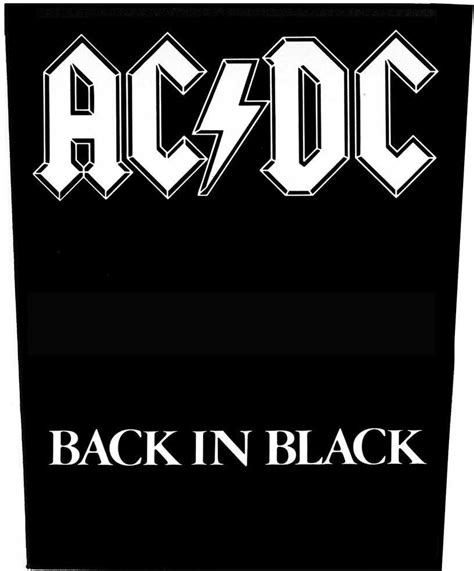 AC/DC Back in Black Patch - Muziker