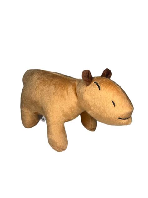 Capivara Filó de Pelúcia 30cm Fofinha Marrom Antialérgica Decoração