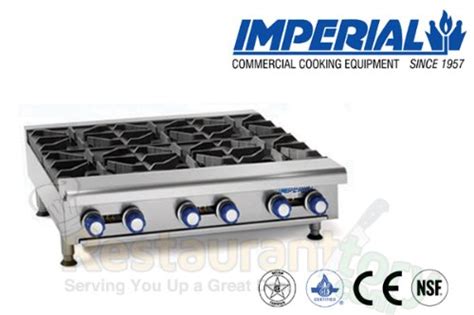 Imperial Comercial Platos Calientes Modelo De Gas Quemadores Heavy Duty Parrilla De Hierro