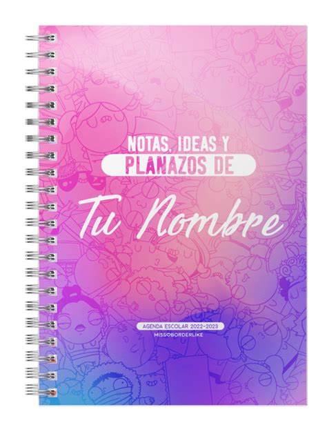 Agenda Original Personalizada Para Que Elijas La Portada Con Tu Nombre