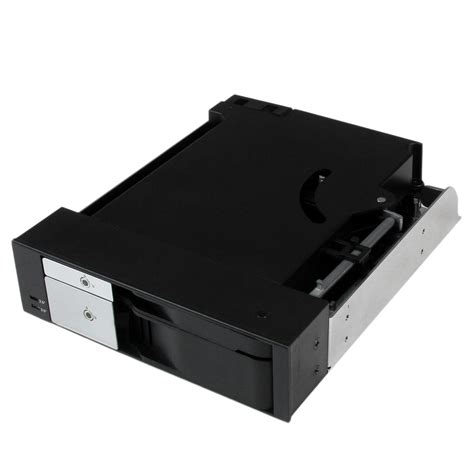 Dual Bay 5 25 Trayless Hot Swap Mobile Rack Backplane For 2 5 And 3 5 SATA SAS HDD Or SSD