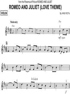 So Does A Youth Romeo And Juliet Sheet Music Violin Sarabande From