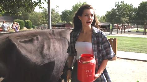 Alex Teaches Andrea How To Milk A Cow Youtube