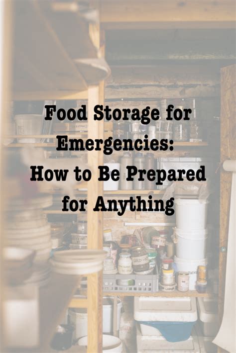 Food Storage for Emergencies: How to Be Prepared for Anything ⋆ Mama Kautz