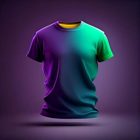 Premium Photo Blank Color Cloth Tshirt D Renderer