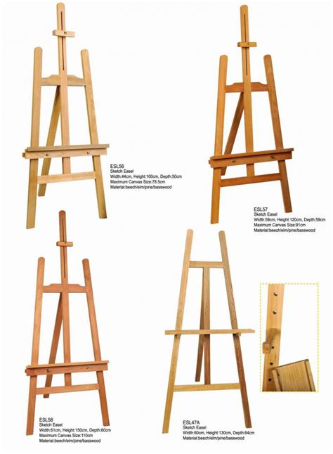 Bamboo Adjustable Artist Painting Easel Tripod Stand For Painting Oem