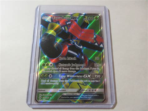 Mavin Tapu Bulu Gx Full Art Burning Shadows Pokemon Card Lp