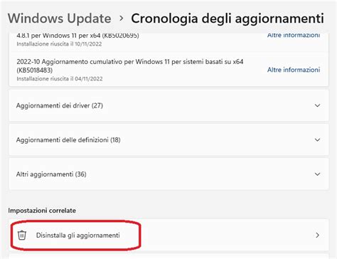 Disinstallare Un Aggiornamento Di Windows Assistenza Pc Napoli