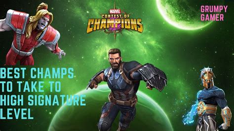 Best Champions To Take To High Sig Level Mcoc Marvel Contest Of Champions Youtube