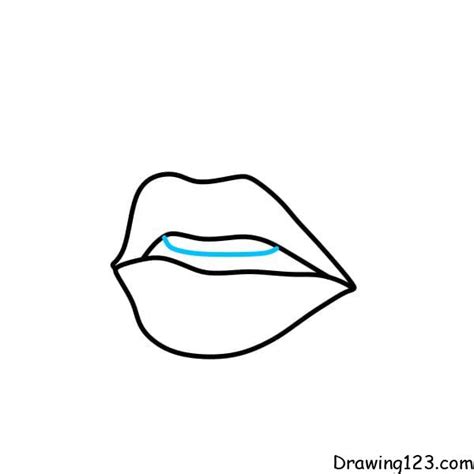 How To Draw Easy Lips