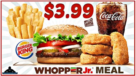 Burger King Whopper Jr Value Meal - Burger Poster