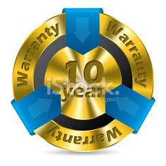 10 Year Warranty Badge Design Stock Vector Royalty Free FreeImages