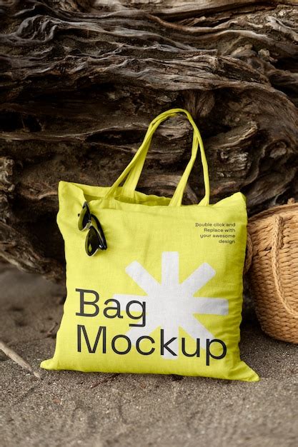 Premium Psd Tote Bag Mockup In Nature