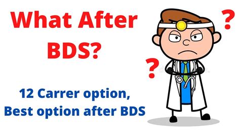 What After Bds 12 Career Option Best Option After Bds Youtube