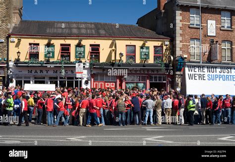 Rugby Match Lansdowne Road Dublin Ireland Stock Photo - Alamy