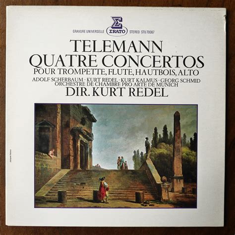 Telemann Quatre Concertos Pour Trompette Flute Hautbois Alto