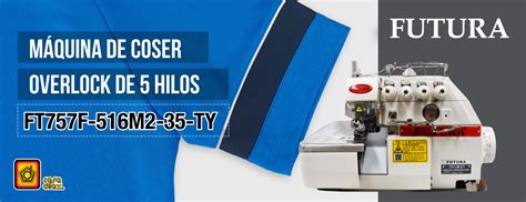 Overlock De 5 Hilos Con Motor Direct Drive FT757F Futura