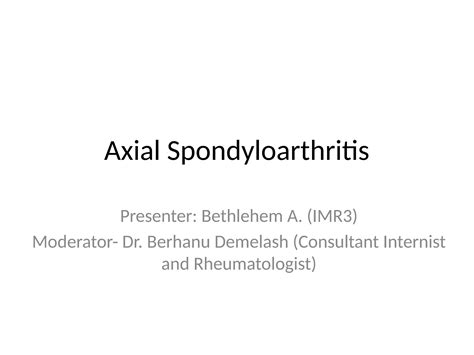 Oxford Textbook Of Axial Spondyloarthritis Oxford Textbooks In Rheumatology 1