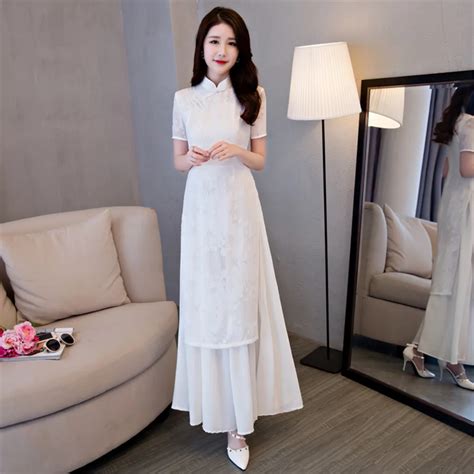 Shanghai Story Vietnam Ao Dai Chinese Traditional Clothing Qipao Dress